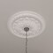 Ekena Millwork Tomango Egg & Dart Medallion (Canopies up to 6 3/4"), 27 7/8"OD x 3 7/8"ID x 2 1/2"P, Primed White CM27TO - alternate 4
